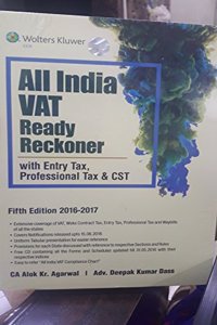 All India VAT Ready Reckoner with Entry Tax, Professional Tax & CST