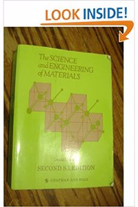 The Science and Engineering of Materials.: 2nd Si Edition