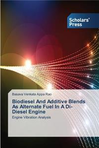 Biodiesel And Additive Blends As Alternate Fuel In A Di- Diesel Engine