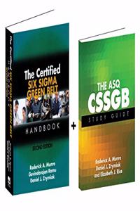 The Certified Six Sigma Green Belt Handbook + ASQ CSSGB Study Guide (Set)