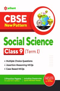 CBSE New Pattern Social Science Class 9 for 2021-22 Exam (MCQs based book for Term 1)