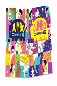 Navneet Jumbo Colouring Book 1 & 2
