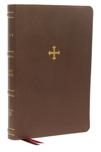 Nrsv, Catholic Bible, Thinline Edition, Genuine Leather, Brown, Comfort Print