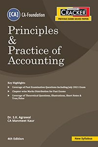 Taxmann's CRACKER for Principles & Practice of Accounting - Covering Past Exam Questions, incl. Theoretical Questions, Illustrations, etc. along with Chapter-wise Marks distribution for CA-Foundation