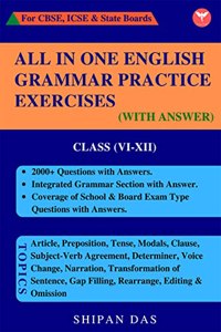All in One English Grammar Practice Exercises (CBSE, ICSE & State Boards)