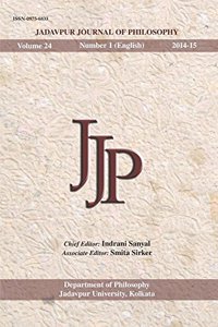 Jadavpur Journal of Philosophy Vol. 24 (no. 1)