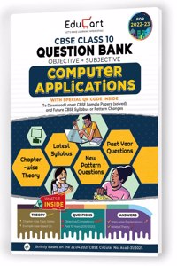Educart CBSE Class 10 Computer Application Question Bank On New Pattern 2022-23