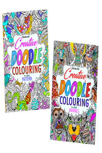 Dreamland Creative Doodle Colouring Books - (2 Titles)