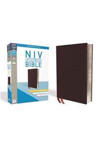 NIV, Thinline Bible, Giant Print, Bonded Leather, Burgundy, Indexed, Red Letter Edition