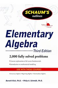 Schaum's Outline of Elementary Algebra, 3ed