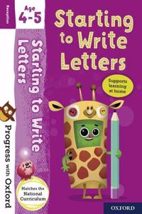 Progress with Oxford: Starting to Write Letters Age 4-5