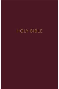 NKJV, Pew Bible, Large Print, Hardcover, Burgundy, Red Letter Edition