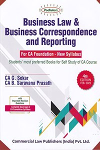 Padhuka's Business Law & Business Correspondence and Reporting for CA Foundation - New Syllabus - 4/e, 2022