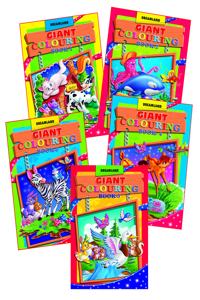 Dreamland Giant Colouring Books - (5 Titles)