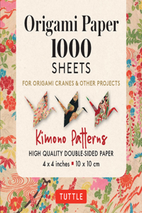 Origami Paper 1,000 Sheets Kimono Patterns 4 (10 CM)