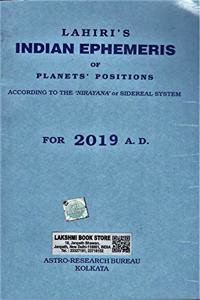 Lahiri Indian Ephemeris 2019