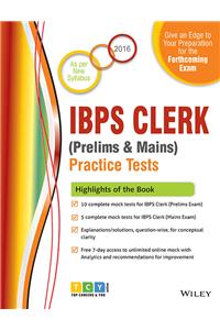 Wiley's IBPS Clerk (Prelims and Mains) Mock Tests