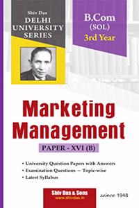 Marketing Management for B.Com SOL 3rd Year for Delhi University by Shiv Das