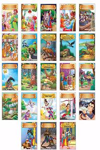 Famous Illustrated Tales (Set of 23 Story Books for Kids with 378 Moral Stories with Colourful Pictures) - Tenali Raman, Moral Stories, Jataka, Vikram ... - Wisdom Tales, Panchatantra - Moral Tales