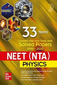 33 Years Chapter-wise and Topic-wise Solved Papers (1988 - 2020) NEET (NTA) Physics