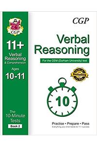 10-Minute Tests for 11+ Verbal Reasoning Ages 10-11 (Book 2) - CEM Test