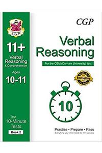 10-Minute Tests for 11+ Verbal Reasoning Ages 10-11 (Book 2) - CEM Test