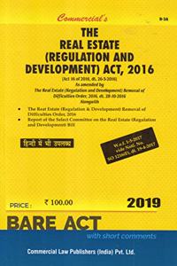 The Real Estate (Regulation And Development) ACT, 2016 (2019-20 Session)