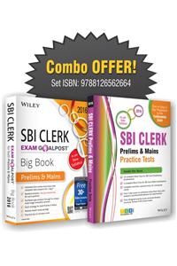 Combo Set: SBI Clerk Big Book (Prelims & Mains) &  SBI Clerk (Prelims & Mains) Practice Test