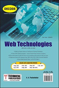 Web Technologies for JNTU-H 18 Course (III - I - CSE - CS504PC)