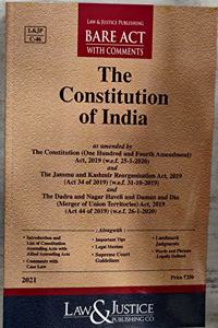 The Constitution Of India-(Bare Act With Comments) Edition-2021