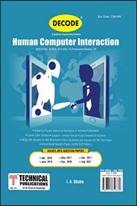 Human Computer Interaction for JNTU-H 18 Course (IV - II - CSE / IT - CS814PE) - Professional Elective â€“ VI