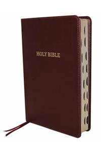 KJV, Thinline Bible, Large Print, Imitation Leather, Burgundy, Indexed, Red Letter Edition