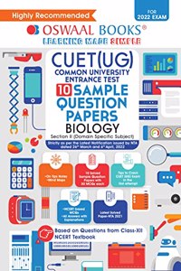Oswaal NTA CUET (UG) 10 Sample Question Papers, Biology (Entrance Exam Preparation Book 2022)