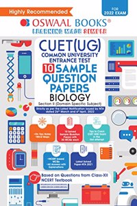 Oswaal NTA CUET (UG) 10 Sample Question Papers, Biology (Entrance Exam Preparation Book 2022)