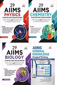 29 AIIMS Physics, Chemistry & Biology Chapter-wise Solved Papers (1997-2019) with AIIMS GK & Logical Thinking Book - 2nd Edition