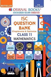 Oswaal ISC Question Bank Class 11 Mathematics Book Chapterwise & Topicwise (For 2022 Exam)