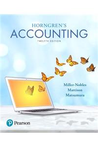 Horngren's Accounting Plus Mylab Accounting with Pearson Etext -- Access Card Package