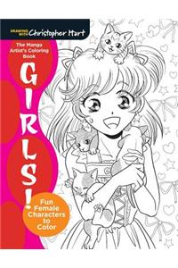 The Manga Artist's Coloring Book: Girls!