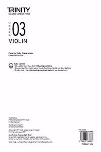 Trinity College London Violin Exam Pieces 2020-2023: Grade 3 (part only)