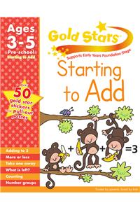 Gold Stars Starting to Add Preschool Workbook