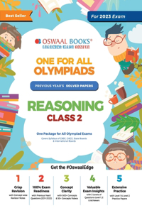 Oswaal One For All Olympiad Previous Years' Solved Papers, Class-2 Reasoning Book (For 2023 Exam)