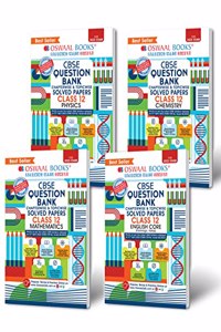 Oswaal CBSE Question Bank Class 12 English, Physics, Chemistry & Mathematics (Set of 4 Books) (For 2022-23 Exam)
