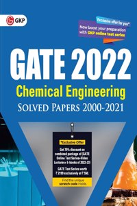 GATE 2022 Chemical Engineering - Solved Papers (2000-2021)