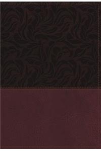 NKJV Study Bible, Leathersoft, Red, Full-Color, Thumb Indexed, Comfort Print