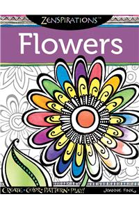 Zenspirations Coloring Book Flowers