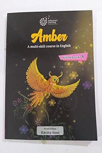Indiannica Learning's Amber A Multi-Skill Course in English Workbook Class 8