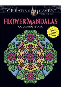 Creative Haven Flower Mandalas Coloring Book