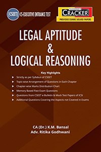 Taxmann's CRACKER for Legal Aptitude & Logical Reasoning - Covering Past Exam Topic-wise Questions & Answers with Hints & Explanation along with Trend Analysis | CS Executive Entrance Test (CSEET)