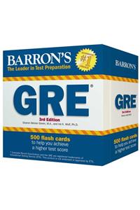 Barron's GRE Flash Cards: 500 Flash Cards to Help You Achieve a Higher Score