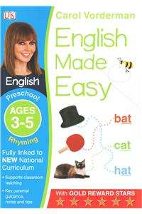 English Made Easy: Rhyming, Ages 3-5 (Preschool)